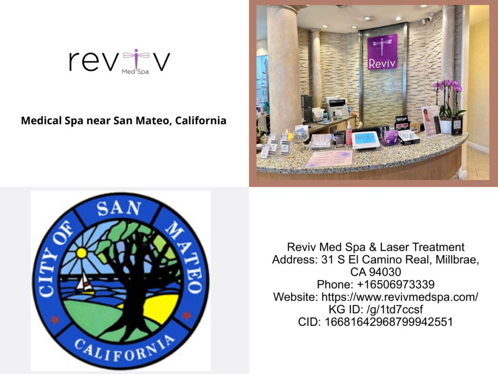 Medical Spa near San Mateo, California — Reviv Med Spa location, address, hours and directions