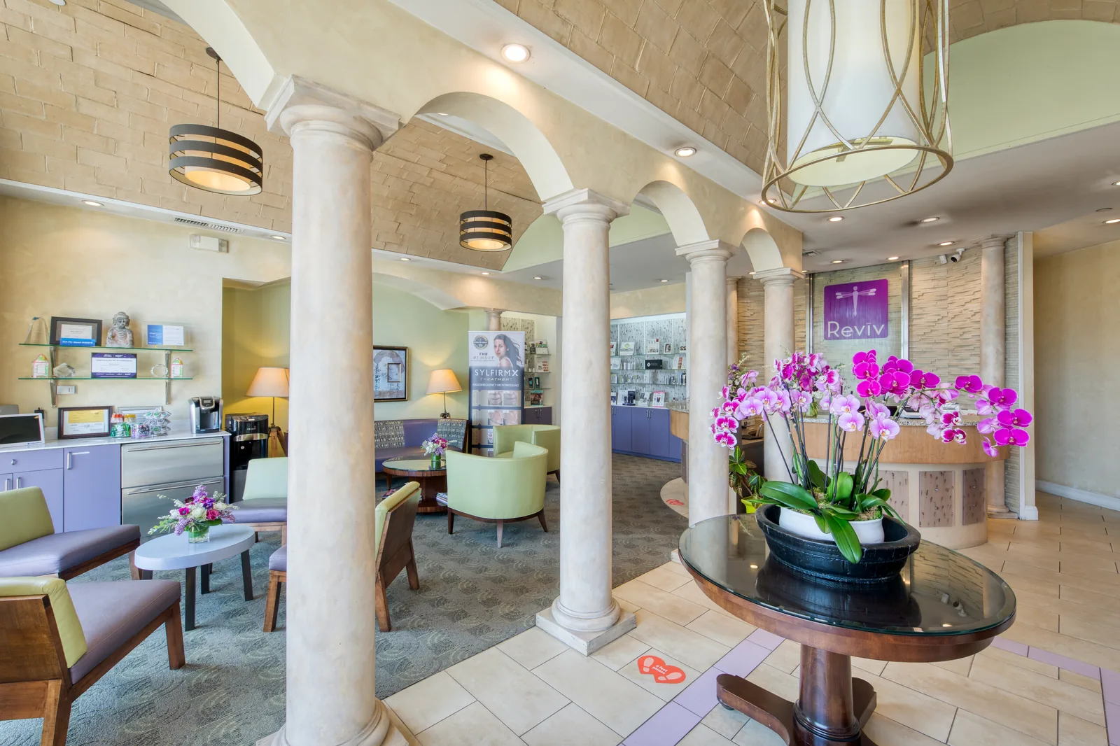 Reviv Med Spa reception and consultation area, Millbrae CA — where bridal treatment plans begin
